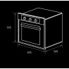 Horno empotrable eléctrico Fornello